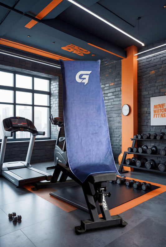Serviette de gym avec poche zippée
